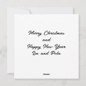 レトロな冬の街並み シーズンカード (裏面)