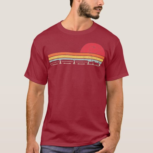 レトロな列車 Tシャツ (正面)