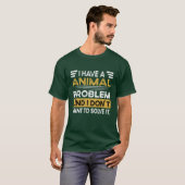 レトロな動物好き Tシャツ (正面フル)