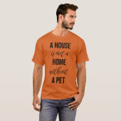 レトロな動物愛の名言ペットの引用 Tシャツ (正面フル)
