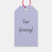 レトロな北極熊の紫のクリスマスのオーダーメイド ギフトタグ (裏面)