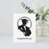 レトロな卒業おめでとう ポストカード (スタンド正面)