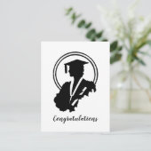 レトロな卒業おめでとう ポストカード (スタンド正面)