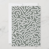 レトロな卒業パーティーのアーチ写真 卒業祝い 招待状 (裏面)