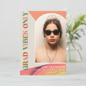 レトロな卒業ムード 案内状 (スタンド正面)