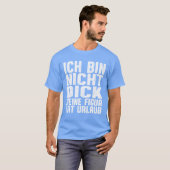 レトロな厚手のイロニー ドイツ語 引用 Tシャツ (正面フル)