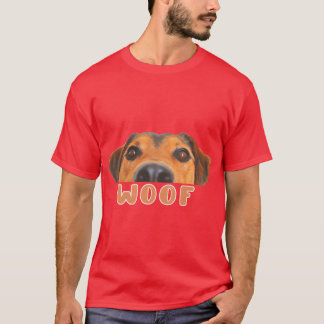 レトロな友人のための可愛い犬の愛犬家ギフト Tシャツ