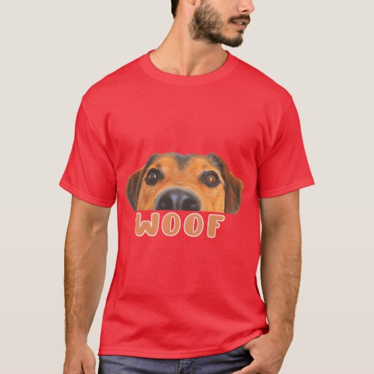 レトロな友人のための可愛い犬の愛犬家ギフト Tシャツ (正面)