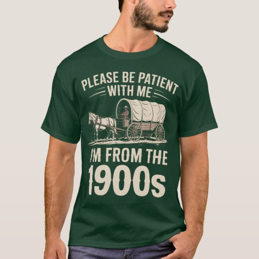 レトロな友達 1900年代生まれ Tシャツ (正面)