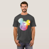 レトロな右胸の愛は愛 Tシャツ (正面フル)