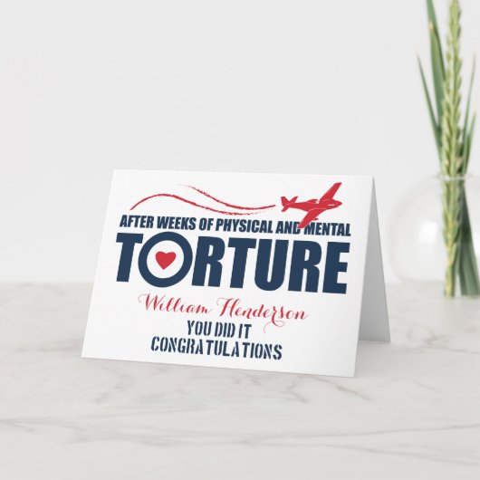 レトロな合格パレードカード | イギリス空軍 カード (正面)