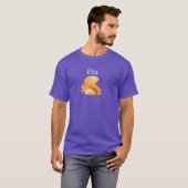 レトロな名前リアの森の動物リス Tシャツ (正面フル)
