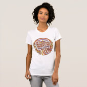 レトロな国際女性デーのお祝い Tシャツ (正面フル)