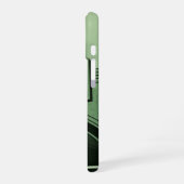 レトロな地下鉄のサイン iPhone 16ケース (左側面)