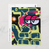 レトロな壁目 ポストカード (正面/裏面)