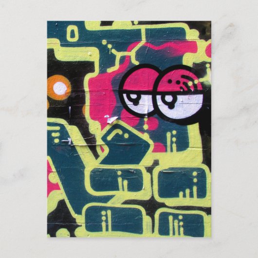 レトロな壁目 ポストカード (正面)