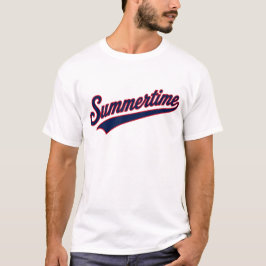 レトロな夏のアメリカーナデザイン Tシャツ