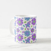 レトロな夏の花 コーヒーマグカップ (正面左)