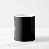 レトロな夕日とコリー犬が好き コーヒーマグカップ (中央)