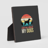 レトロな夕日と私の犬の話を聞いて_1 フォトプラーク (正面)