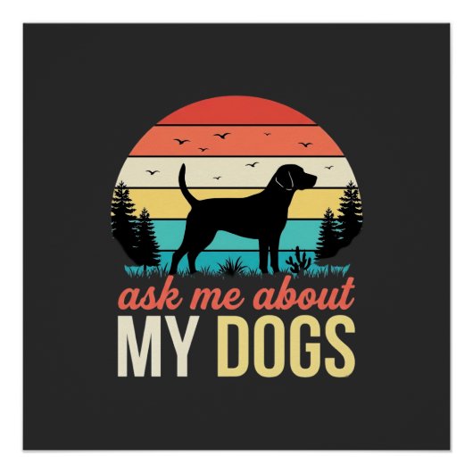 レトロな夕日と私の犬の話を聞いて_1 ポスター (正面)