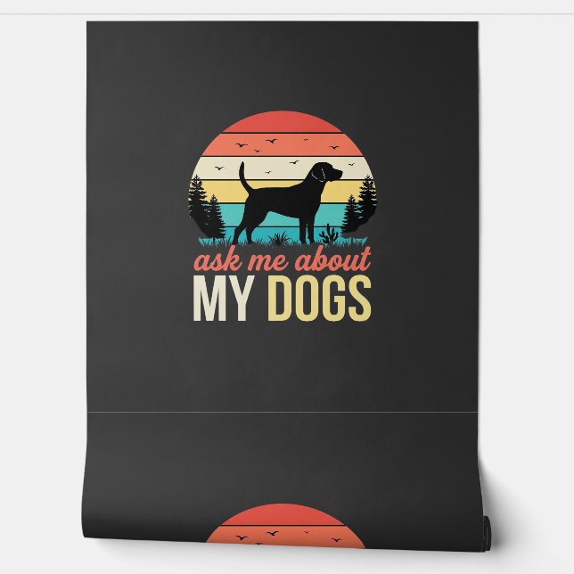 レトロな夕日と私の犬の話を聞いて_1 壁紙 (ほどく)