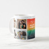 レトロな夕日写真の夫婦の1stアニバーサリー コーヒーマグカップ (正面左)