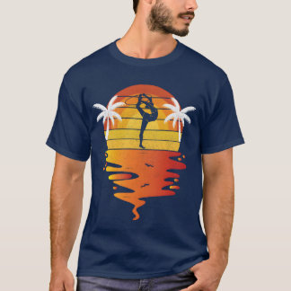 レトロな夕日 70年代 ビンテージ 体操 Tシャツ
