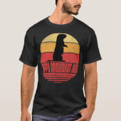 レトロな夕焼けのまんじゅしゃげの日 Tシャツ (正面)