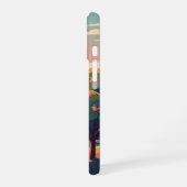 レトロな夕焼けの果樹園 iPhone 16ケース (左側面)