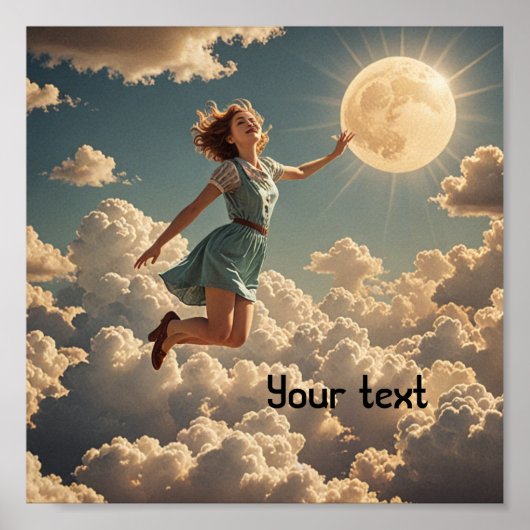 レトロな夢を見る少女 ポスター (正面)