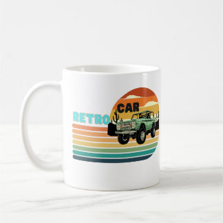 レトロな大型車 コーヒーマグカップ