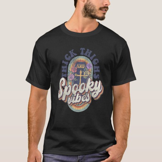 レトロな太ももウィッチの雰囲気 Tシャツ (正面)