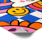 レトロな太陽のモチベーション ポスター | ボヘミアン (角)
