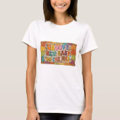 レトロな太陽の下で新しい赤ちゃんがやってくる Tシャツ (正面)