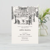 レトロな女の子たちとお茶 招待状 (スタンド正面)