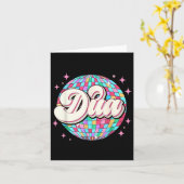 レトロな女の子 グルーヴィー デュア ファースト ネーム D T シャツ 80、90年代 カード (黄色い花)