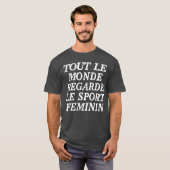 レトロな女性スポーツを見ている全員 Tシャツ (正面フル)