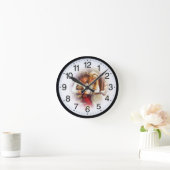 レトロな子供時計 ラウンド壁時計 (ホーム)