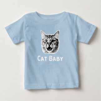 レトロな子猫 ベビーTシャツ