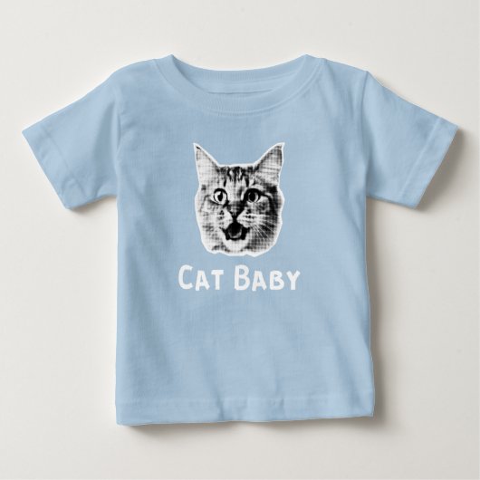 レトロな子猫 ベビーTシャツ (正面)