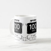 レトロな学校要素 コーヒーマグカップ (正面左)