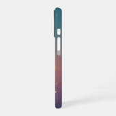 レトロな宇宙雲のイラスト iPhone 16ケース (左側面)