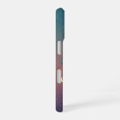 レトロな宇宙雲のイラスト iPhone 16ケース (右側面)
