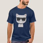 レトロな富豪猫 Tシャツ (正面)