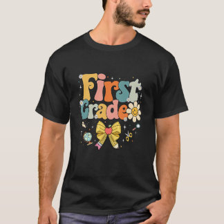 レトロな小学校1年生の先生のためのバックトゥスクール Tシャツ