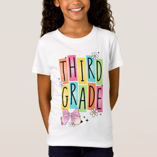 レトロな小学3年生 Tシャツ (正面)