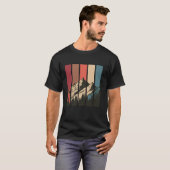 レトロな山と森のシルエット Tシャツ (正面フル)