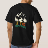レトロな山の冒険グ Tシャツ (裏面)