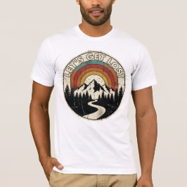 レトロな山の冒険 アウトドア Tシャツ